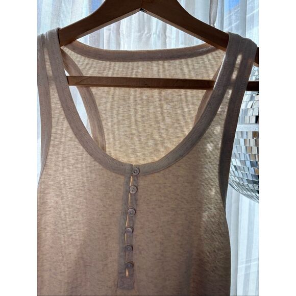 Aerie Tan Button Tank - Picture 2 of 4